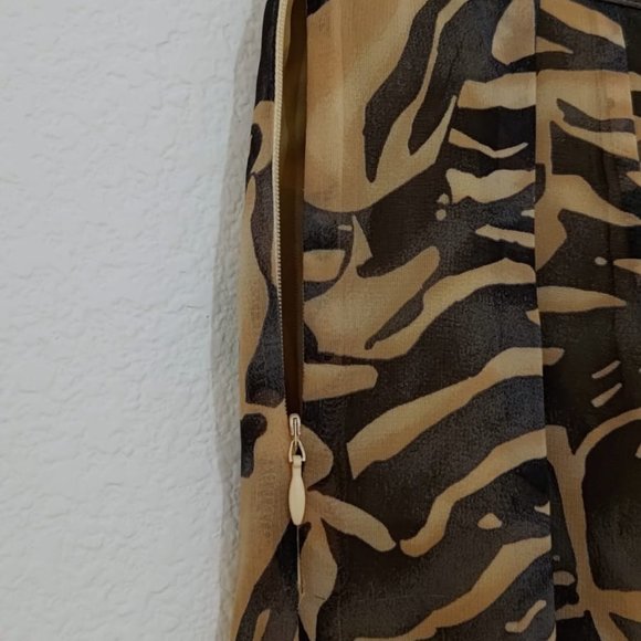 Vintage Georgiou Studio mid-length skirt, animal print (size 0-2) - Picture 9 of 13